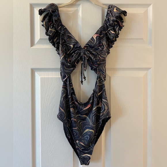 Sea NY Women’s Amara cutout One Piece, Multi color, sample size S/4 - Picture 2 of 14